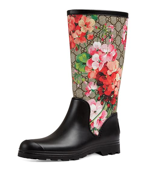 gucci rain boots with pink bottom|Gucci ankle boots on sale.